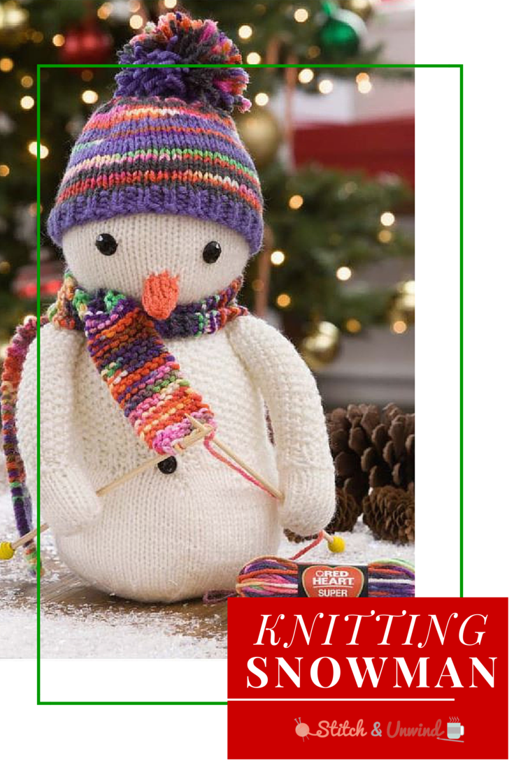 Festive Knitting Snowman Knitting Pattern