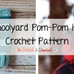 Schoolyard Pom-Pom Hat Crochet Pattern