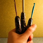 Polymer Clay Crochet Covered Hooks