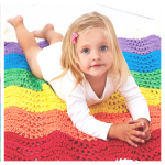 rainbow crochet afghan pattern