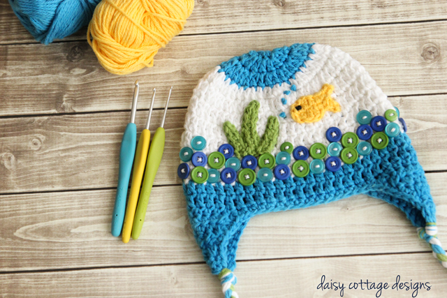 Little Fish Crochet Baby Hat Pattern 