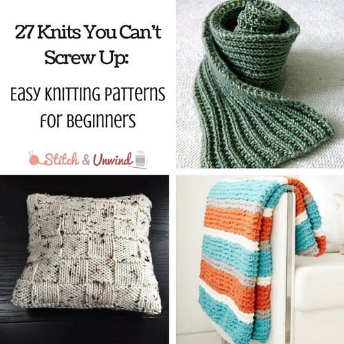 easy knitting patterns